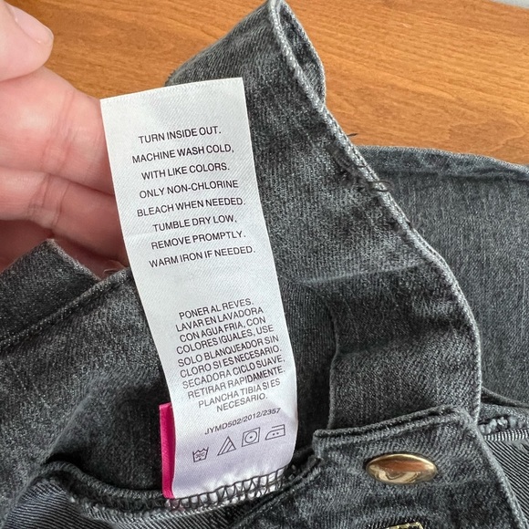 Disney Minnie & Mickey Mouse Overalls Dress Black Denim 12M Baby Girl - Picture 5 of 7